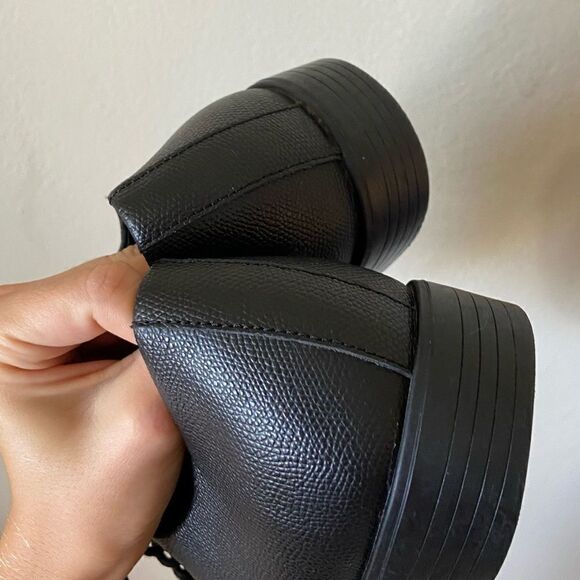 Calvin Klein Conner Small Tumbled Oxford Black Shoe CapToe Size 11.5 - Picture 7 of 13